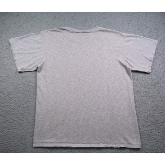 Vintage St. Croix Shirt Mens Size Large Gray Striped Crew Dive Experience USA - Picture 4 of 11